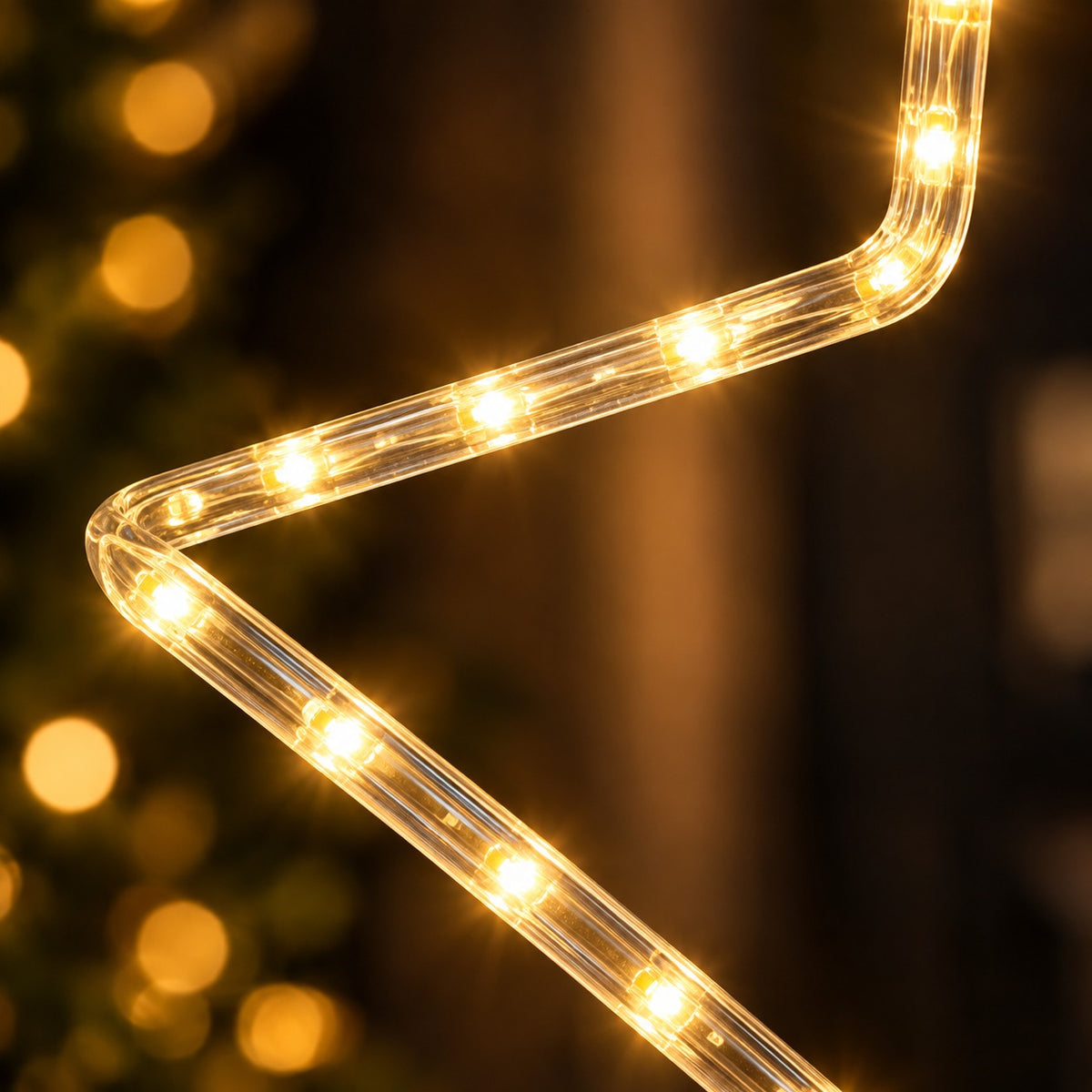 Star Hanging LED Light – Metal Frame, Warm White (80cm)